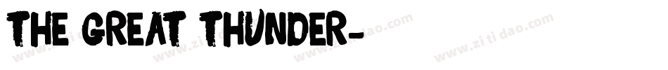 The Great Thunder字体转换